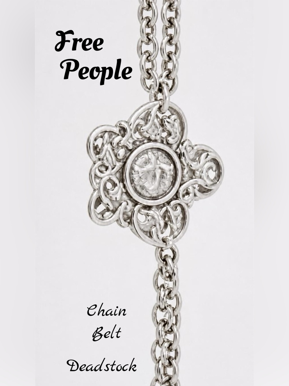 Silver Chain Link Necklace with Lobster Clasp New with Tag Deadstock